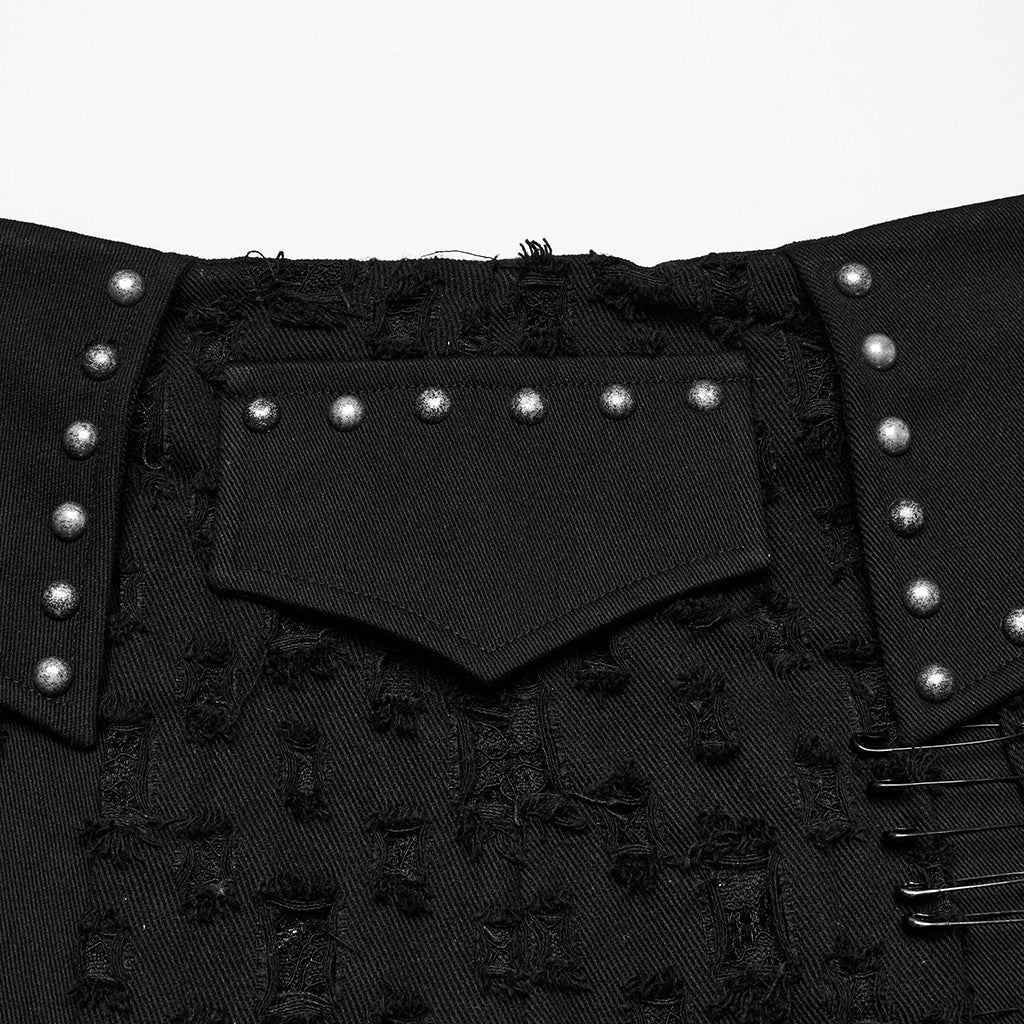 Decadent Punk Denim Skirt (✦ Punk Rave) WQ-849DQF
