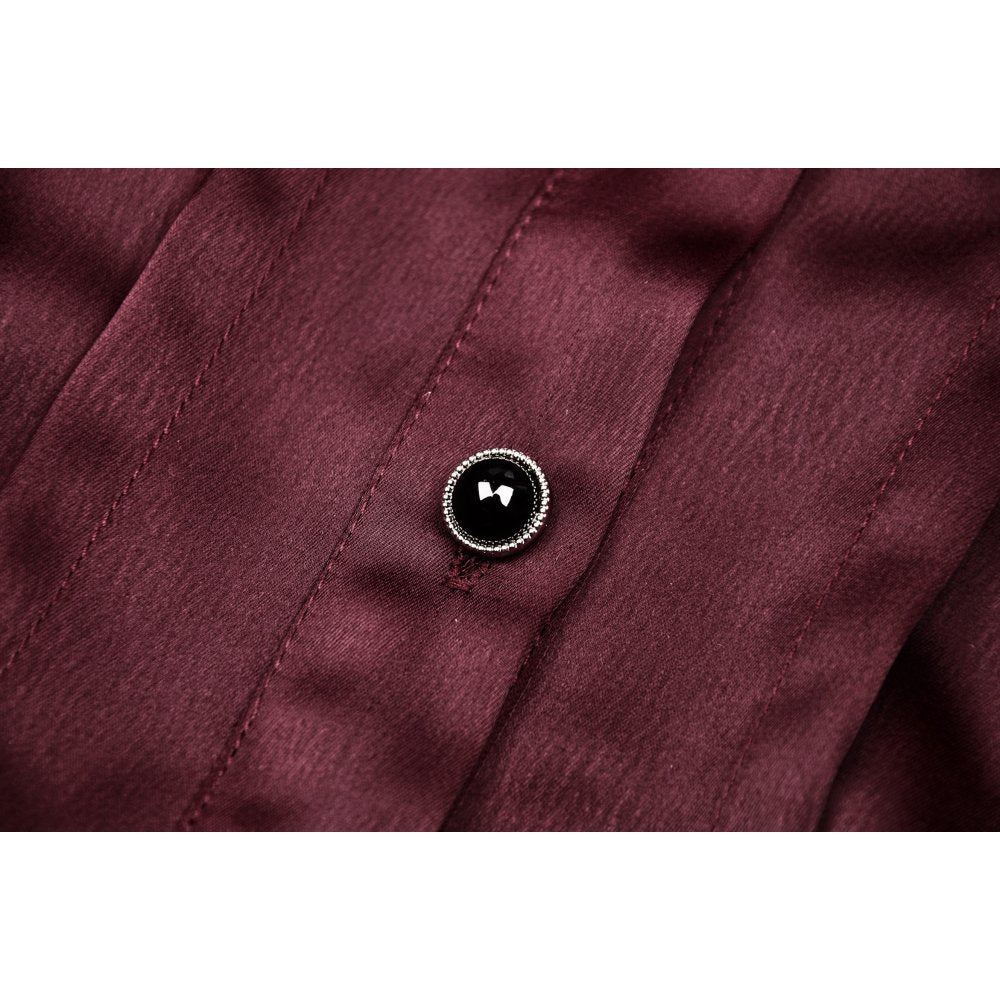 Gothic wine red elegant blouse (✦ Dark In Love)