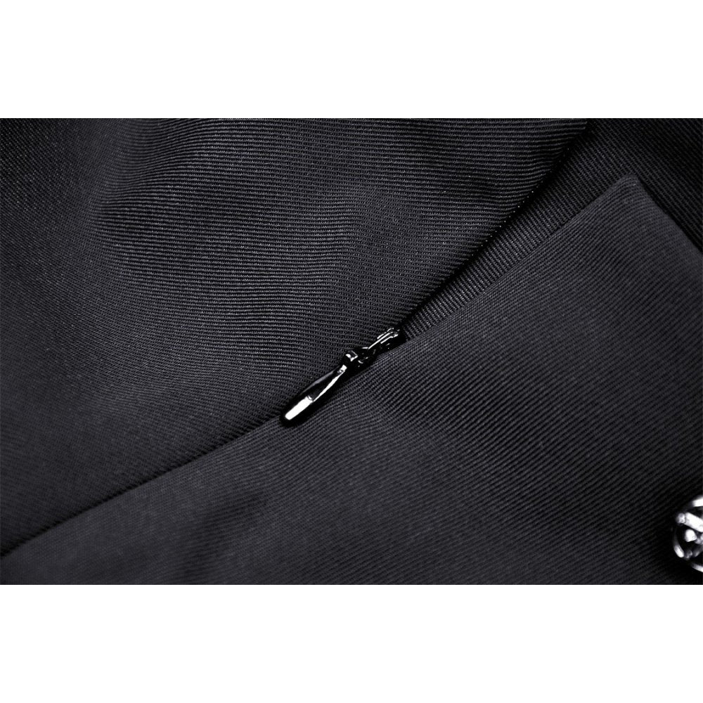 Black elegant lady lace up frilly skirt (✦ Dark In Love)