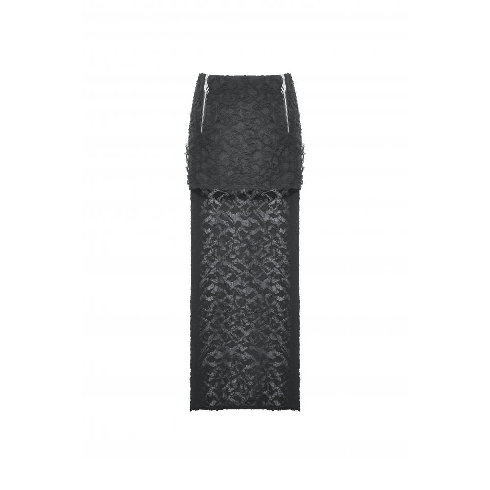 Punk devil hands high low skirt (✦ Dark In Love)