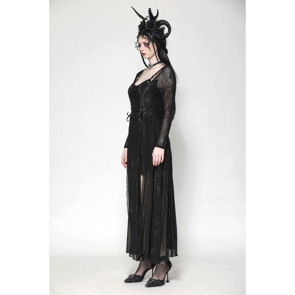 The Gothic Elegant Spider Long Dress (✦ Dark In Love) DW1061