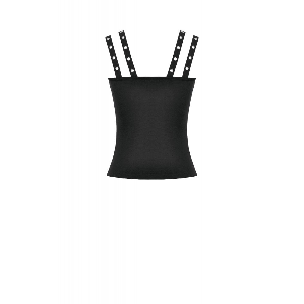 Punk Metal Distressed Knit Lace-Up Vest (✦ Dark In Love) TW674