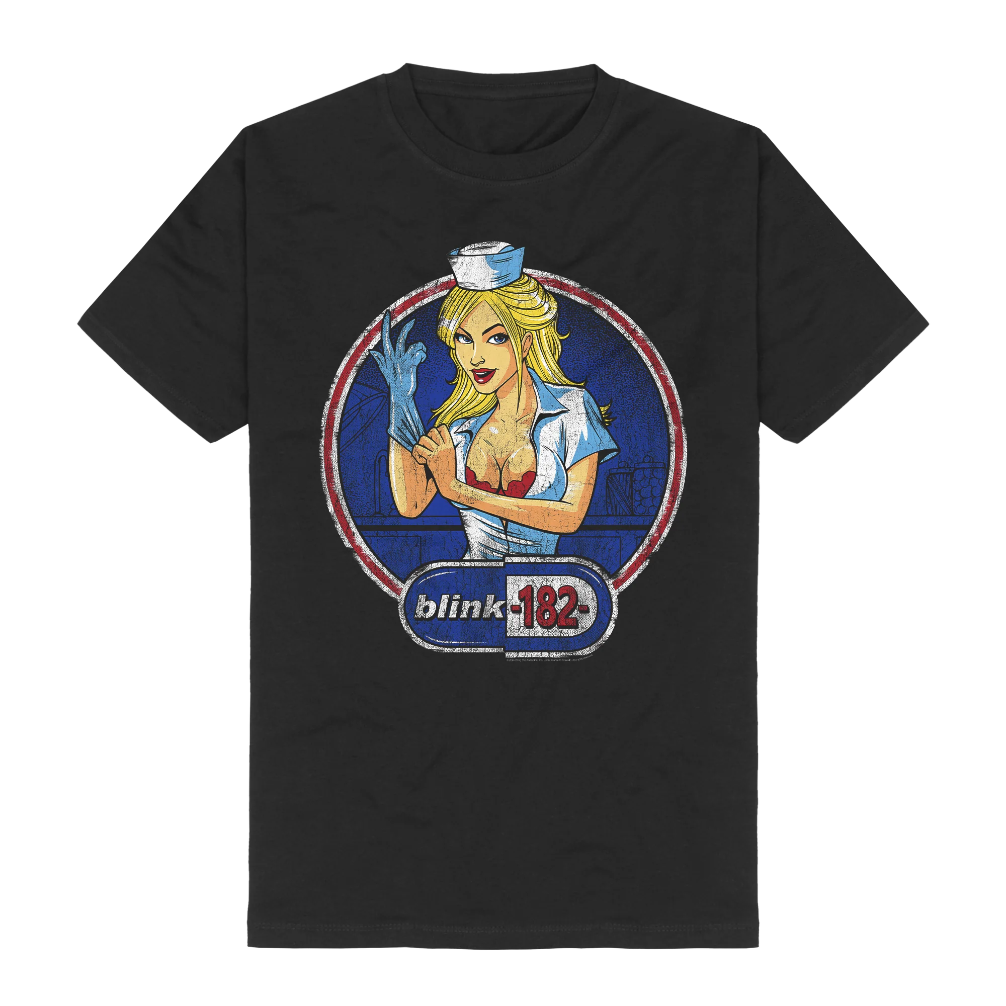 Blink-182 Unisex T-Shirt: Enema Nurse (Black)