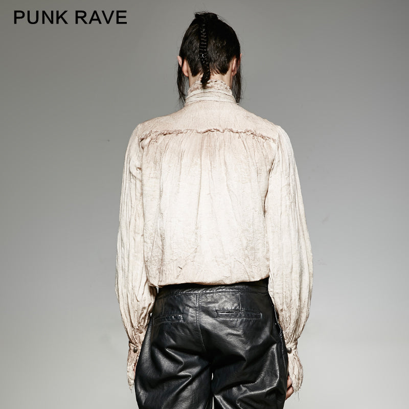 Steam Punk Tie Shirt (White) (✦ Punk Rave) Y-714-WH