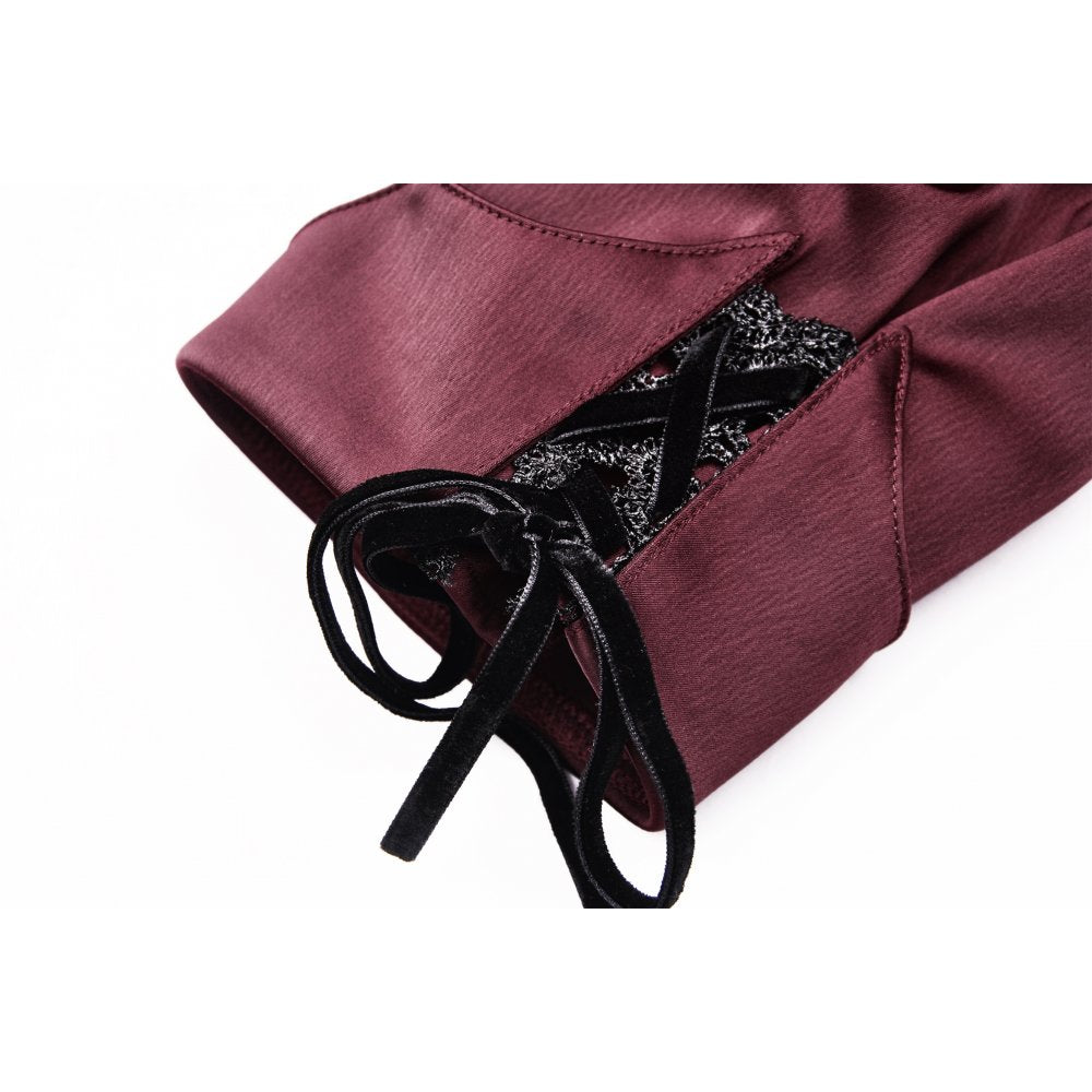 Gothic wine red elegant blouse (✦ Dark In Love)