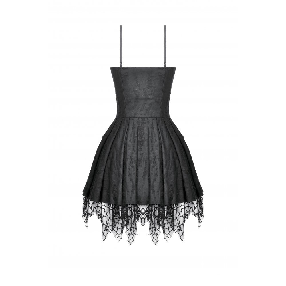 Gothic Dark Demon Pleated Dress (✦ Dark In Love)