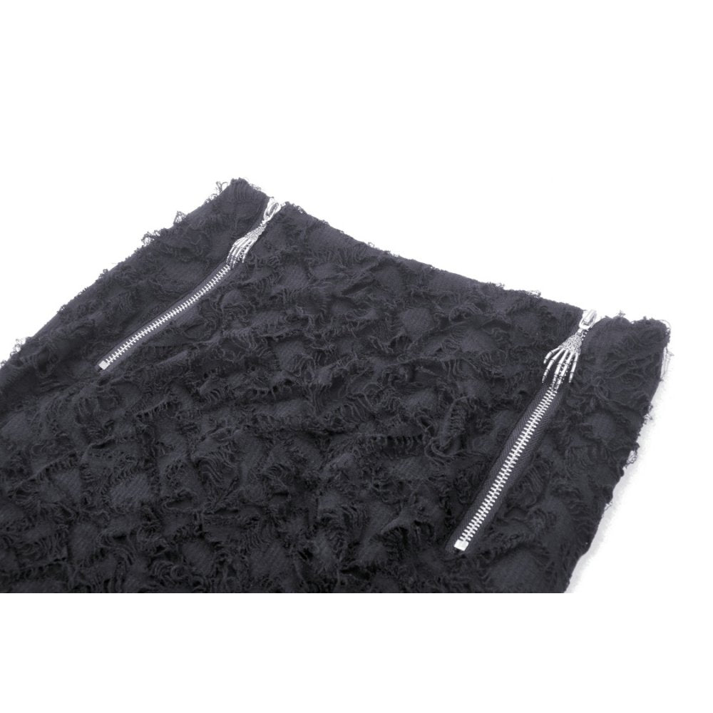 Punk devil hands high low skirt (✦ Dark In Love)