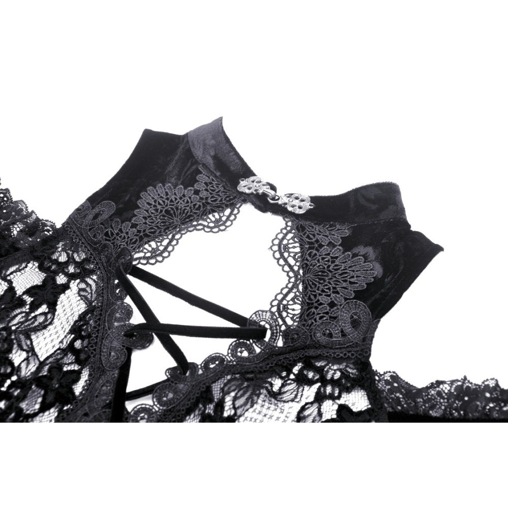 Gothic hollow out sexy lace top (✦ Dark In Love)