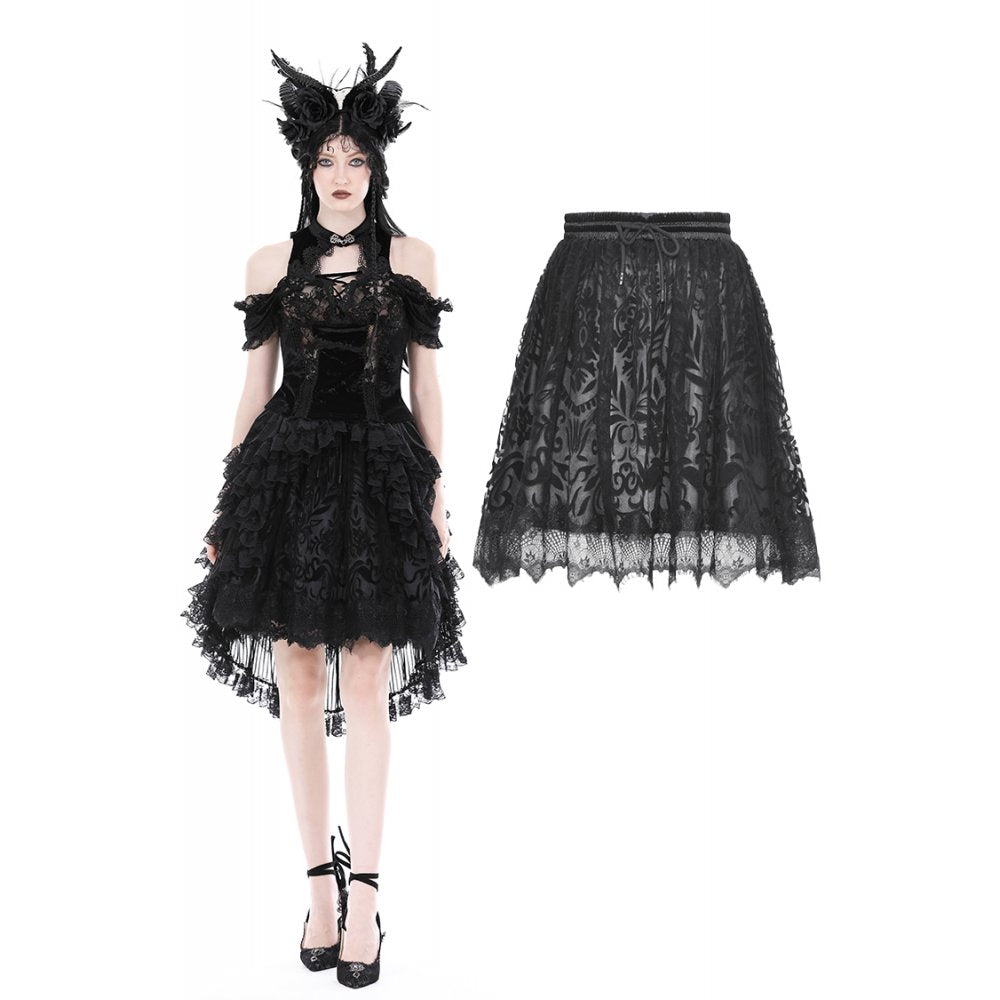 Gothic pattern doll skirt (✦ Dark In Love)