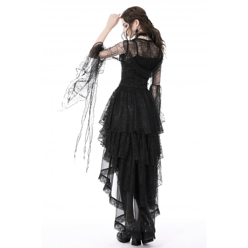 Gothic sexy spider exaggerated sleeves hooded cape (✦ Dark In Love) BW113