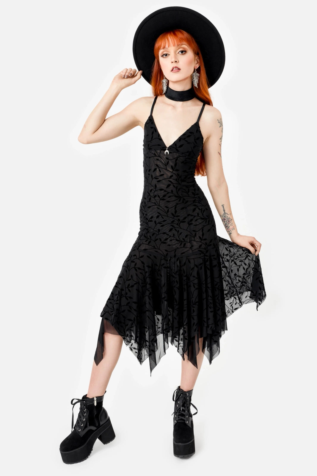 FALLEN LEAVES MIDI DRESS ( Restyle) RATTLESNAKE FALLEN LEAVES MIDI DRESS ( Restyle) RATTLESNAKE