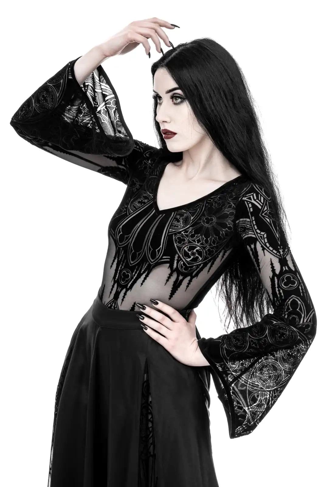 GOTHIC CHAPEL BODYSUIT V-NECK (✦ Restyle)