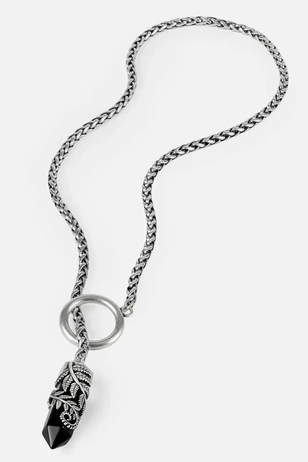 CRYSTAL FERN O-RING NECKLACE (✦ Restyle)