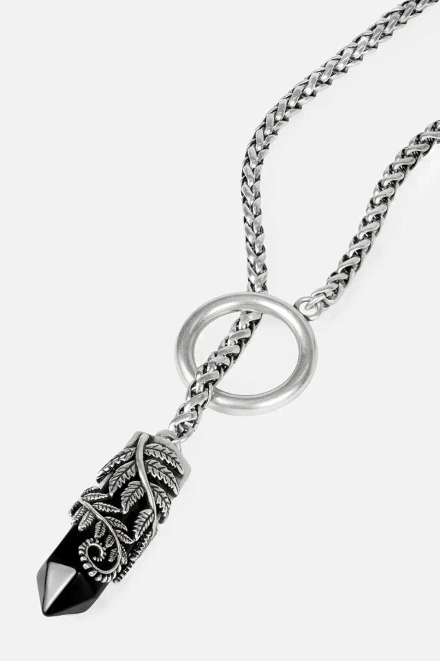 CRYSTAL FERN O-RING NECKLACE (✦ Restyle)
