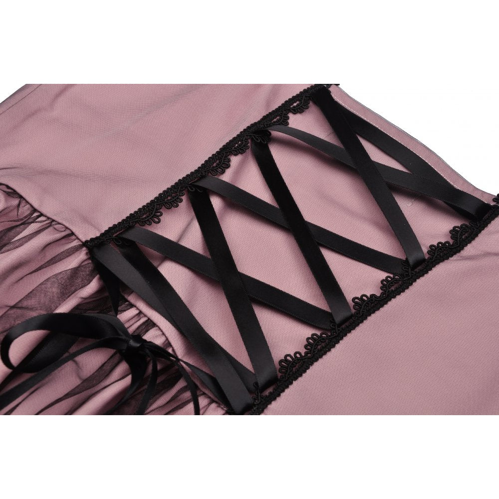 Cool mesh pink doll dress (✦ Dark In Love)