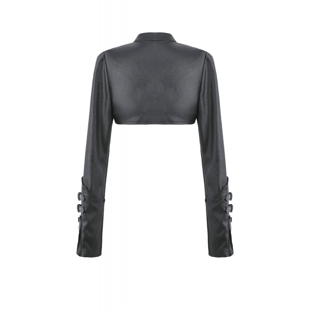 Punk PU Leather Shoulder Cape (✦ Dark In Love) BW174