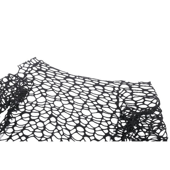 Sexy versatile black distressed mesh t-shirt (✦ Dark In Love)