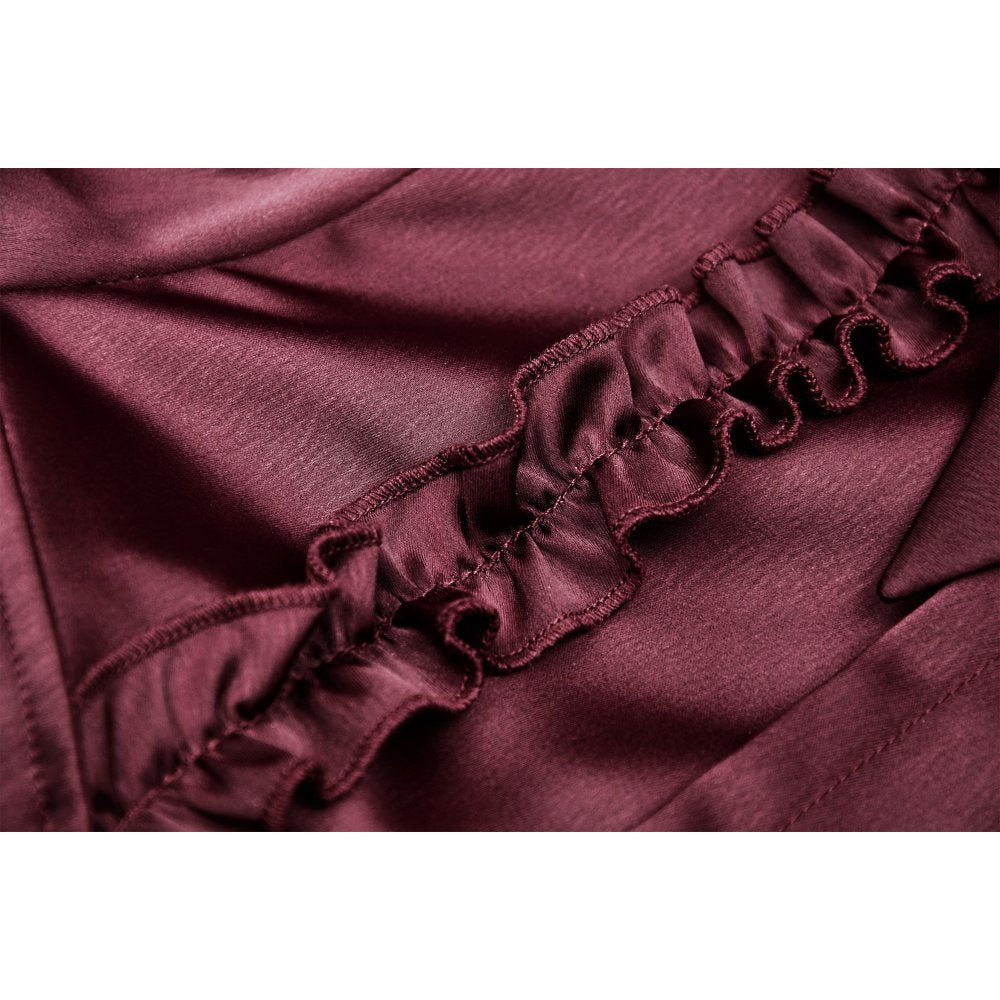 Gothic wine red elegant blouse (✦ Dark In Love)