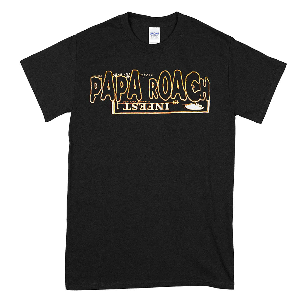 Papa Roach Unisex T-Shirt: Horizontal (Black)