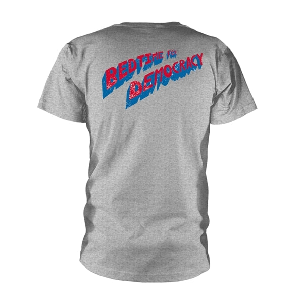 Dead Kennedys Unisex T-Shirt: Bedtime For Democracy (Grey) (Back Print)