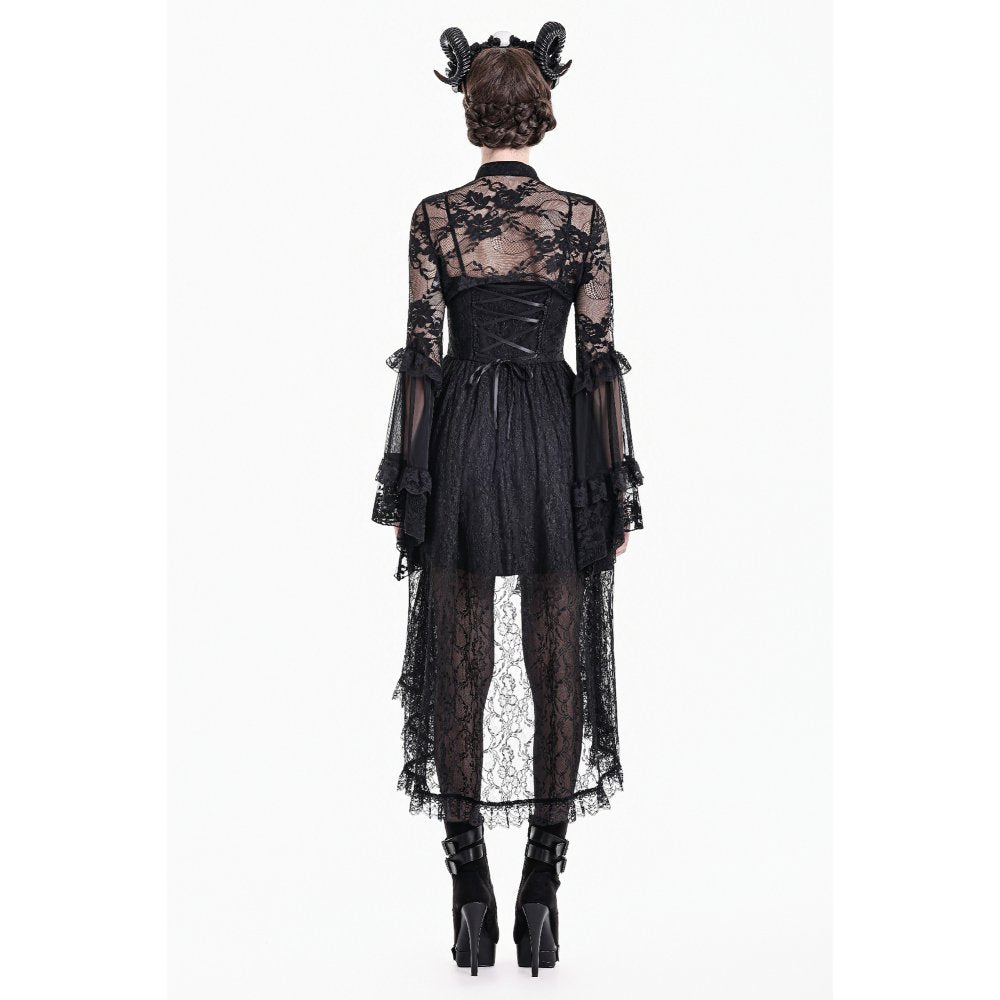 Gothic Lace Shrug with Layered Mesh and Flare Sleeves (✦ Dark In Love) BW188