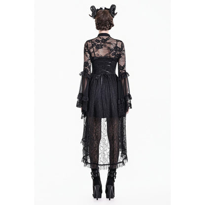 Gothic Lace Shrug with Layered Mesh and Flare Sleeves (✦ Dark In Love) BW188