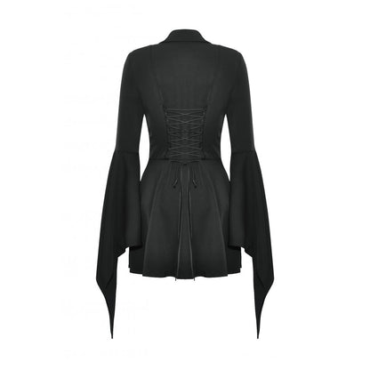 Witchy Bell-Sleeve Shirt Dress (✦ Dark In Love) DW1018