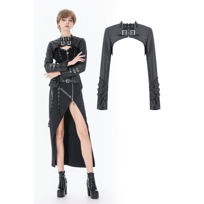 Punk PU Leather Shoulder Cape (✦ Dark In Love) BW174