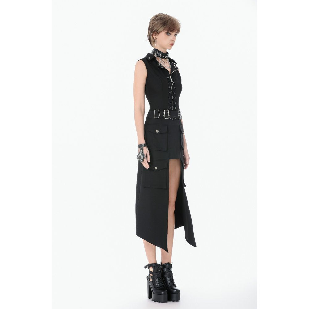 Punk Studded Lace-Up Corset Vest (✦ Dark In Love) TW681
