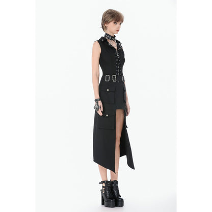 Punk Studded Lace-Up Corset Vest (✦ Dark In Love) TW681