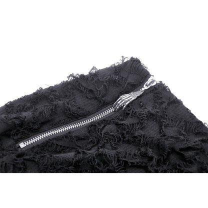 Punk devil hands high low skirt (✦ Dark In Love)