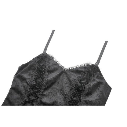 Dark Swan Layered Lace Tail Dress (✦ Dark In Love) DW1097
