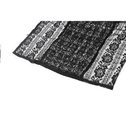 Gothic Off-Shoulder Lace Top with Floral Trim (✦ Dark In Love)