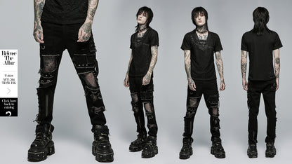 Punk Decadent Trousers (Black) (✦ Punk Rave) WK-503XCM