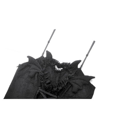 Gothic Dark Demon Pleated Dress (✦ Dark In Love)