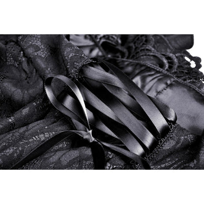 Gothic luxe court jacquard-lace empire waist skirt (✦ Dark In Love) KW202