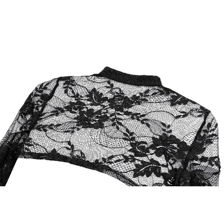 Gothic Lace Shrug with Layered Mesh and Flare Sleeves (✦ Dark In Love) BW188