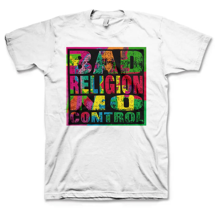 Bad Religion Unisex T-Shirt: No Control (White)