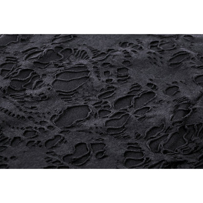 Punk sexy bare legs long shredded skirt (✦ Dark In Love)