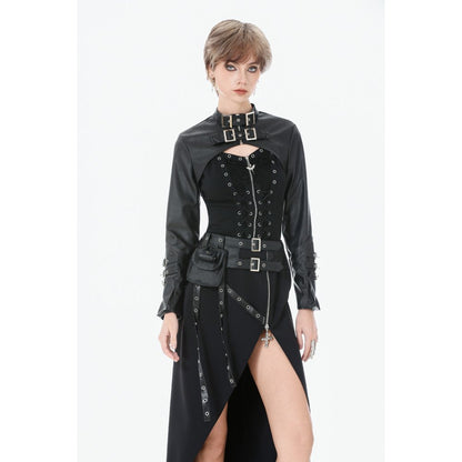 Punk Metal Distressed Knit Lace-Up Vest (✦ Dark In Love) TW674