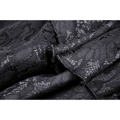 Gothic luxe court jacquard-lace empire waist skirt (✦ Dark In Love) KW202