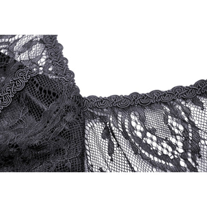 Gothic sexy halter off the shoulders lace dress (✦ Dark In Love)