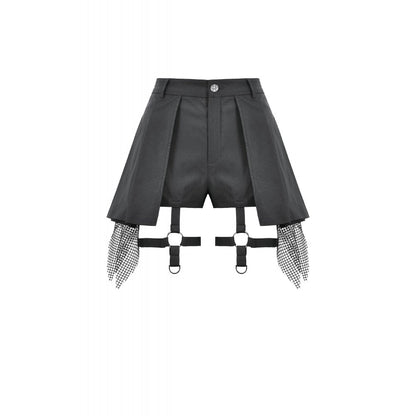 Punk Mesh Layered Skirt-Pants (✦ Dark In Love) PW149