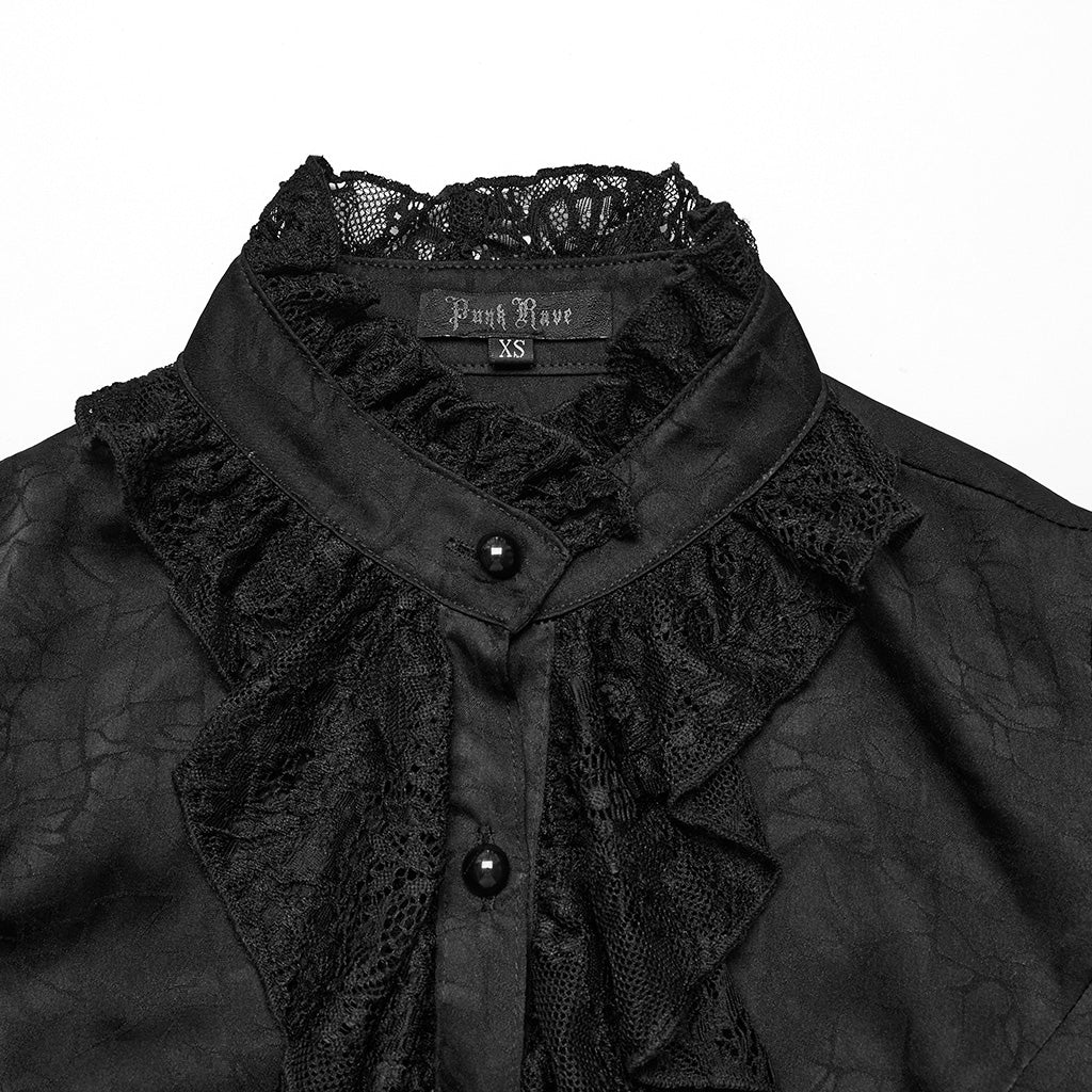 Lantern Sleeve Goth Gorgeous Shirt (✦ Punk Rave) WY-1583CCF