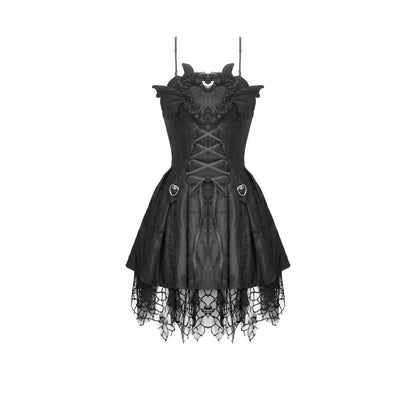 Gothic Dark Demon Pleated Dress (✦ Dark In Love)