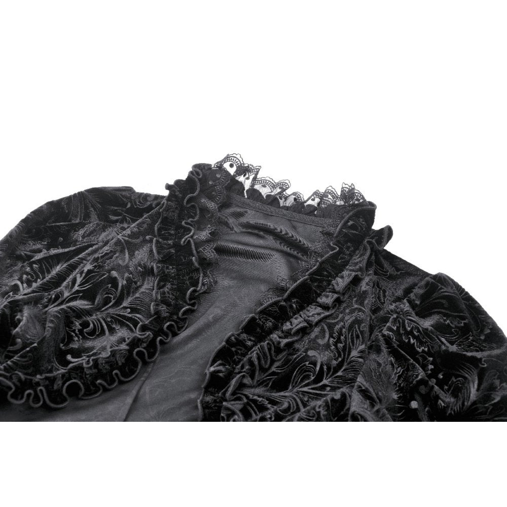 Gothic patterned velvet lace flared sleeves shrug (✦ Dark In Love) BW119