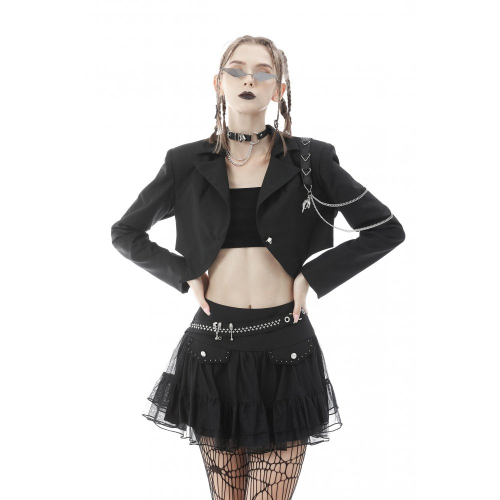 Devil magic sexy crop jacket (✦ Dark In Love) jw232