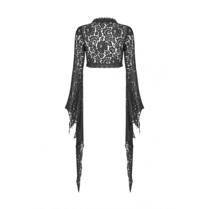 Gothic witch bell sleeves lace cape (✦ Dark In Love)