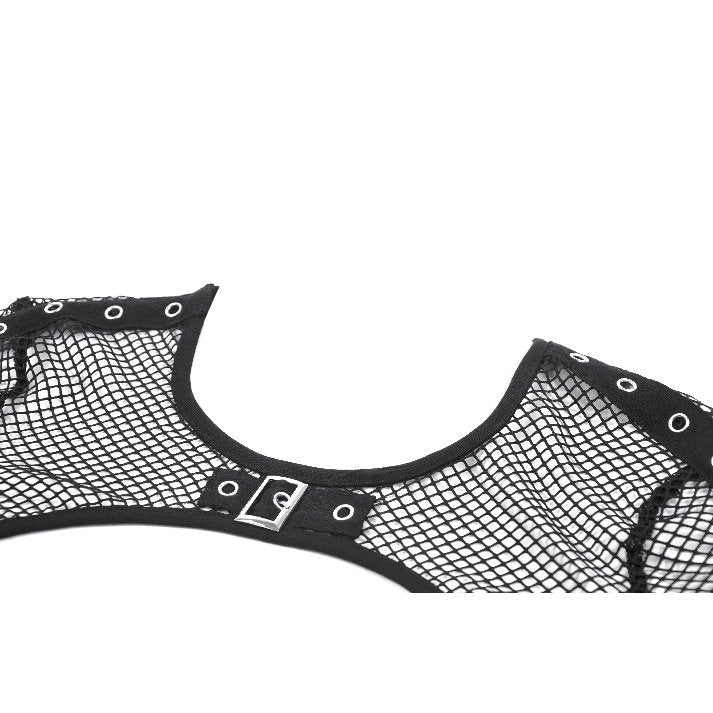 Tech-Punk Elastic Mesh Shrug (✦ Dark In Love) BW150