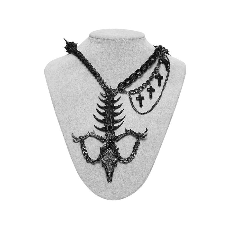 Sealed Devil Dragon Bone Necklace (✦ Punk Rave) WS-886LHF